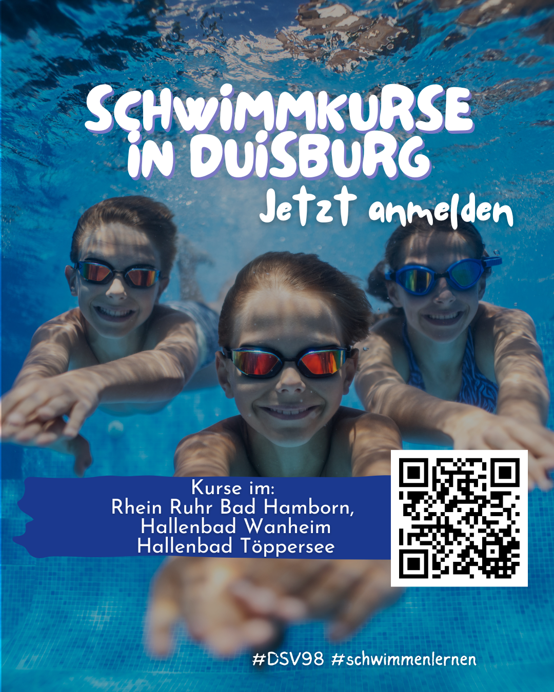Jetzt Schwimmen lernen – mit uns, dem DSV98! - SCHWIMMKURSE