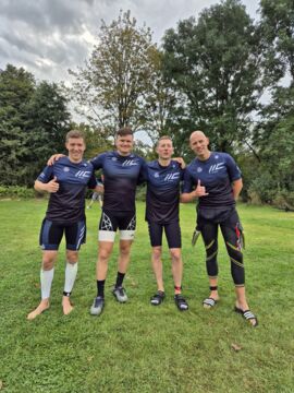 Vor dem Rennen, wir wollen aufsteigen, alle haben BOCK 