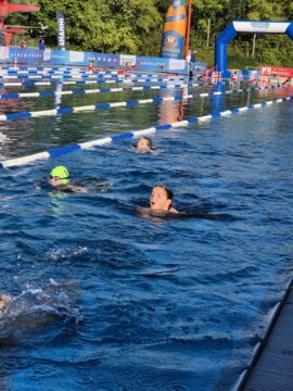 Madeleine bei ihrem ersten Swim&Run