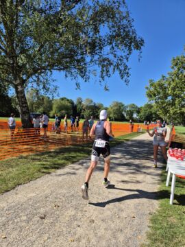 Janik auf der Laufrunde